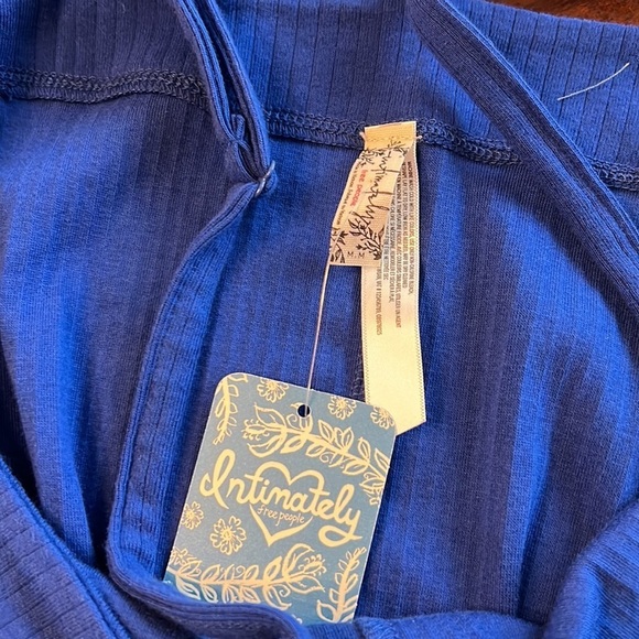 NWT Free People | Marissa primary Blue Bodysuit | Size Medium - Picture 8 of 14